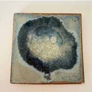 Abstract Blue and Gray Ceramic Tile
